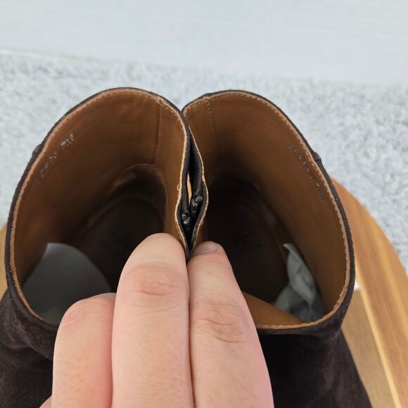 Aquatalia Ulyssaa Espresso Brown Suede Casual Ankle Bootie Boots Womens 7 M - Picture 9 of 16